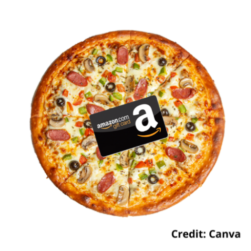 Pepperoni Pizza (Get a Free Amazon Gift Card)
